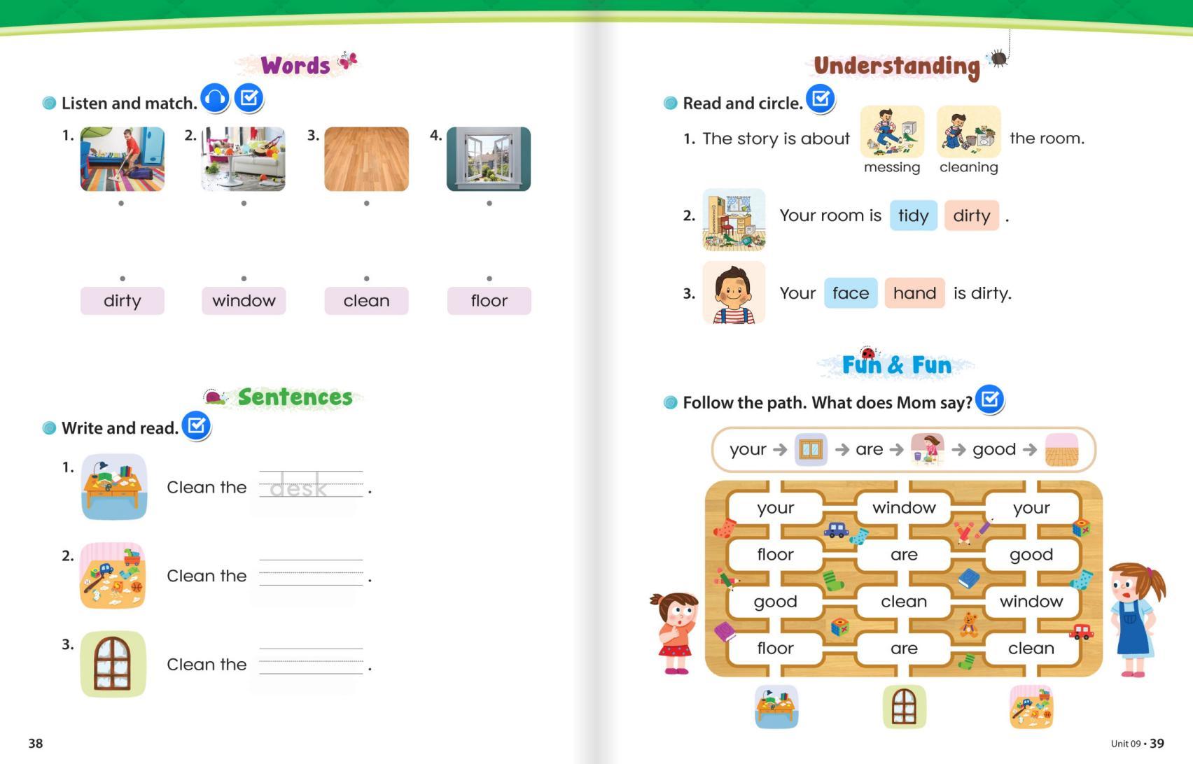 Vocabulary and reading comprehension practice